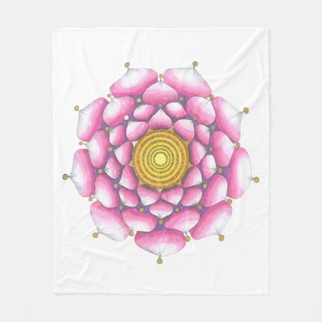 Fleece with Mandala Design Blanket (Front)