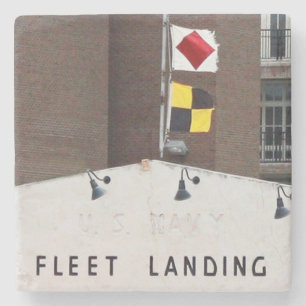 Fleet Landing Charleston, SC. Marble Stone Coaster