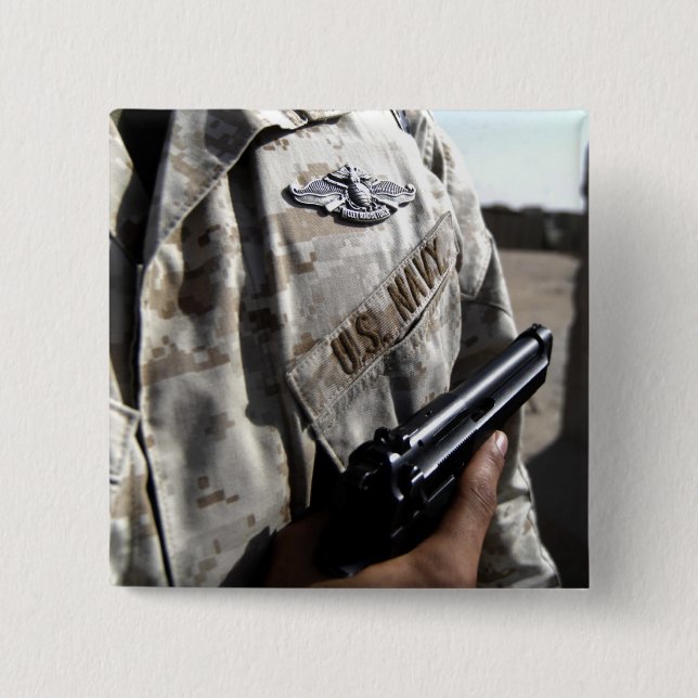 Fleet Marine Force Warfare Device 15 Cm Square Badge (Front)