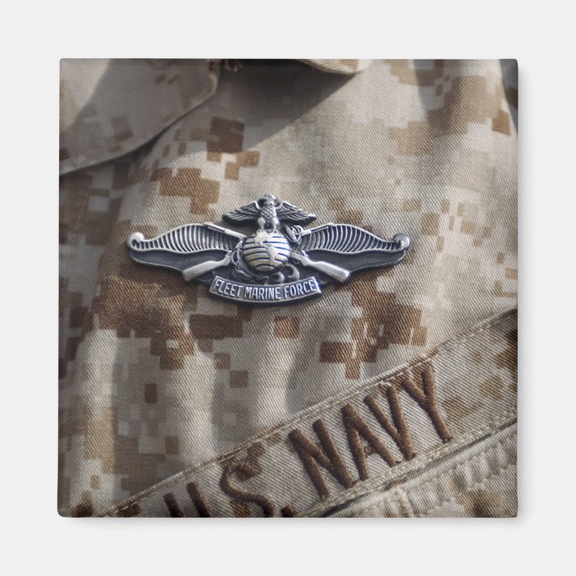 Fleet Marine Force Warfare device pin Magnet (Front)