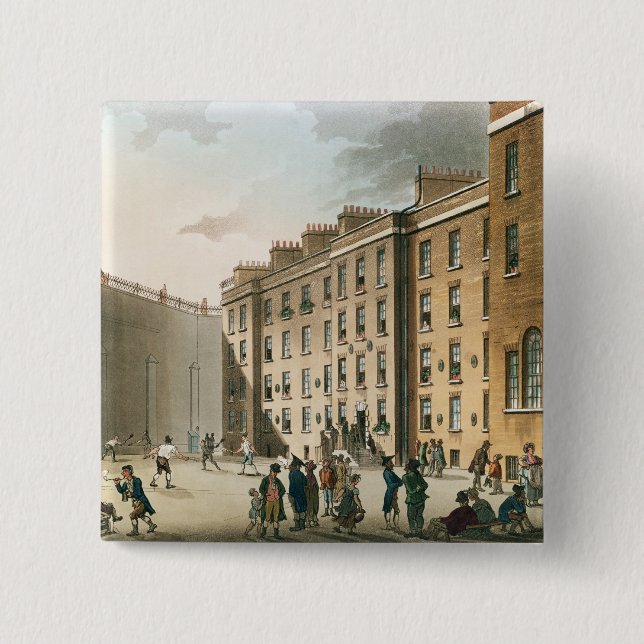 Fleet Prison from Ackermann's 15 Cm Square Badge (Front)