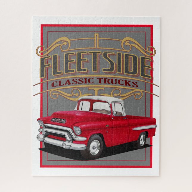 Fleetside Classic Trucks Jigsaw Puzzle (Vertical)
