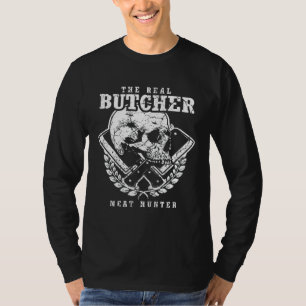 Fleischer Butcher Schächter Skull Funny Saying T-Shirt