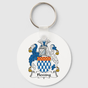 Fleming Family Crest Key Ring