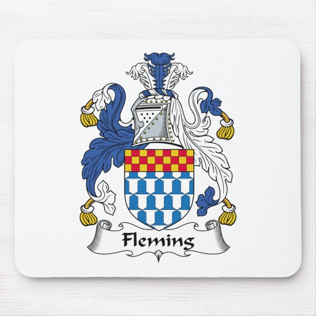 Fleming Family Crest Mouse Pad (Front)
