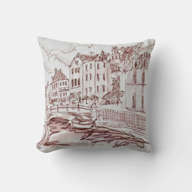 Flemish Architecture | Ghent, Belgium Cushion (Front)