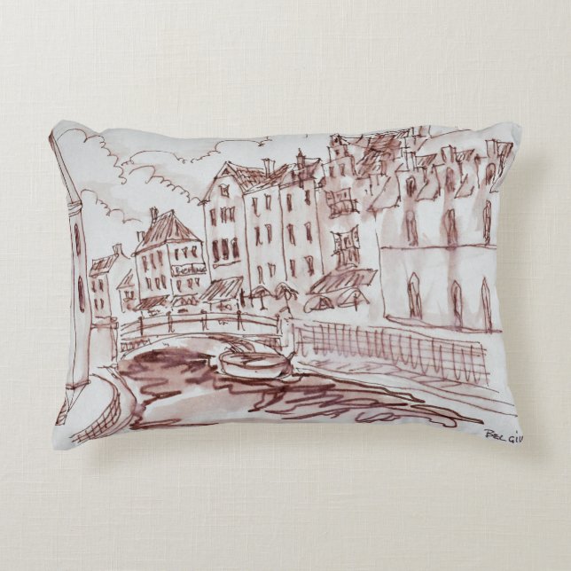Flemish Architecture | Ghent, Belgium Decorative Cushion (Front)
