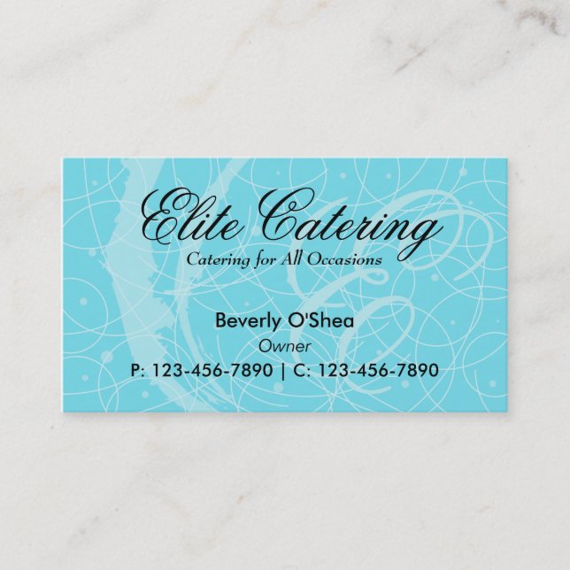 Flemish Business Card/ Blue Card (Front)
