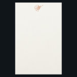 Flemish Editable Monogram Felt Stationery<br><div class="desc">Flemish Editable Monogram Felt Stationery</div>