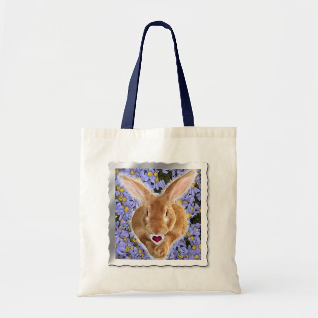 Flemish Giant Bunny Tote Bag (Front)