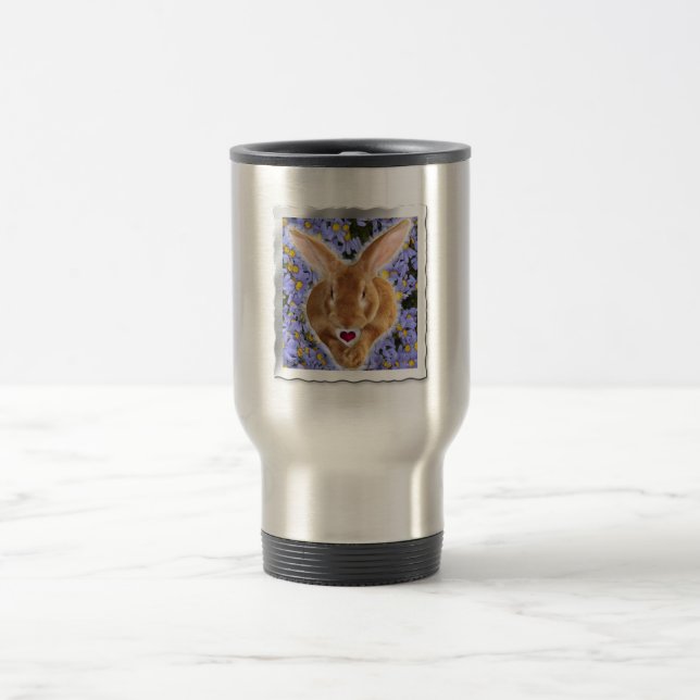 Flemish Giant Bunny Travel Mug (Center)