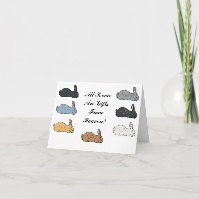 Flemish Giant Rabbit Notecard (Front)
