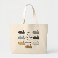 Flemish Giant Rabbit Tote Bag