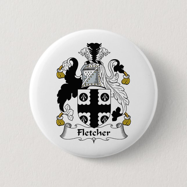 Fletcher Family Crest 6 Cm Round Badge (Front)