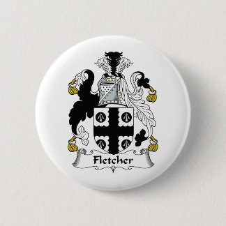 Fletcher Family Crest 6 Cm Round Badge