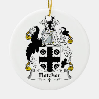 Fletcher Family Crest Ceramic Tree Decoration