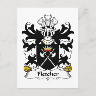 Fletcher Family Crest Postcard