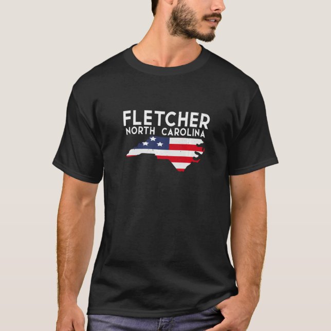 Fletcher North Carolina USA State America Travel P T-Shirt (Front)
