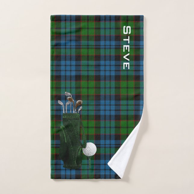Fletcher Plaid Golf Towel (Hand Towel)