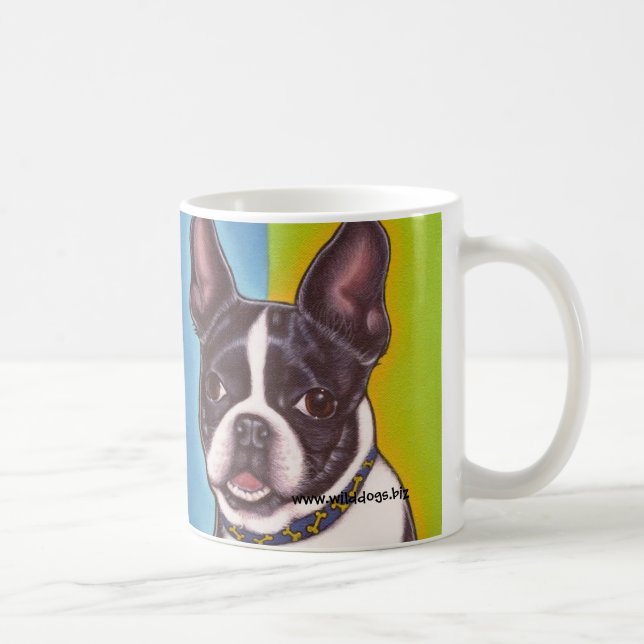 Fletcher the Boston Terrier Mug (Right)
