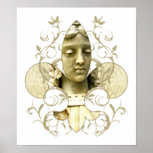 Fleur Angel Statue print