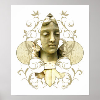 Fleur Angel Statue print