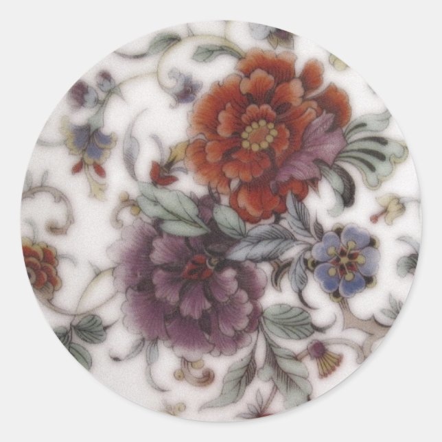 Fleur Classic Round Sticker (Front)