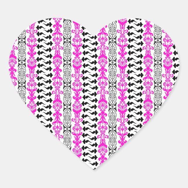 Fleur Custom 1 Pink Heart Sticker (Front)
