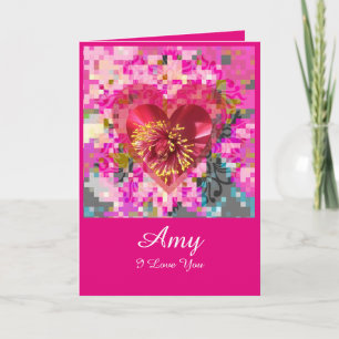 Fleur d'amour holiday card