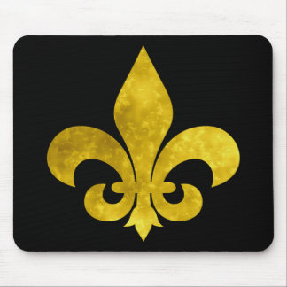 Fleur De Art Gold Rust Mouse Pad