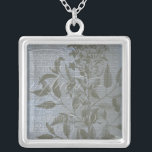 Fleur de Bleu I Silver Plated Necklace<br><div class="desc">Floral</div>