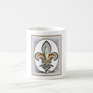 Fleur de Geaux Fish Coffee Mug