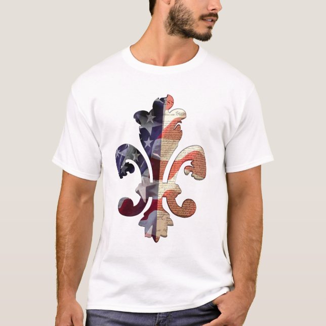 Fleur de Independence Flag t-shirt (Front)