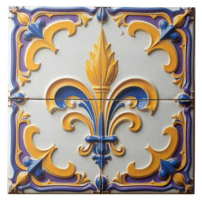 Fleur de la Couronne Tile (Front)