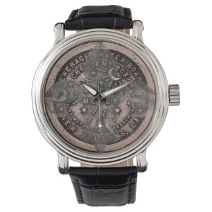 Fleur De Lid Clock Face Watch