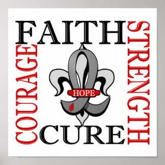Fleur De Lis 3 Diabetes Poster