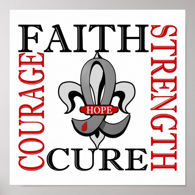 Fleur De Lis 3 Diabetes Poster (Front)