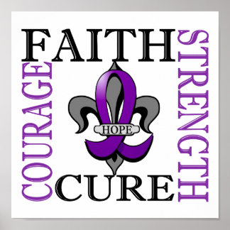 Fleur De Lis 3 Epilepsy Poster