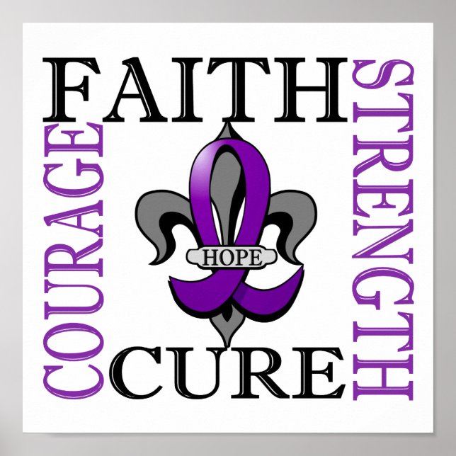 Fleur De Lis 3 Epilepsy Poster (Front)