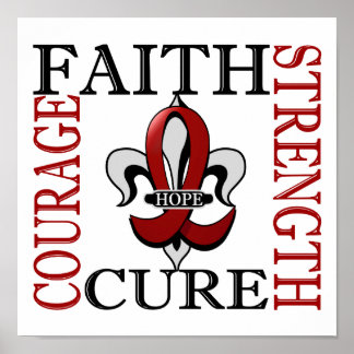 Fleur De Lis 3 Multiple Myeloma Poster
