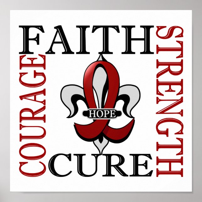 Fleur De Lis 3 Multiple Myeloma Poster (Front)
