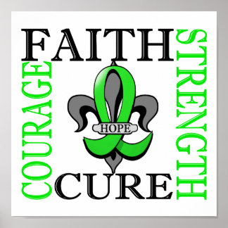 Fleur De Lis 3 Non-Hodgkin's Lymphoma Poster