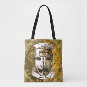 Fleur De Lis Actor Masks Tote Bag