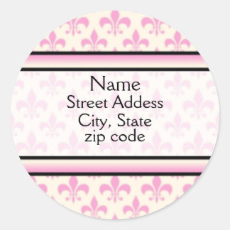 Fleur de Lis Address Label