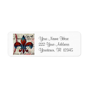 Fleur De Lis Address Labels