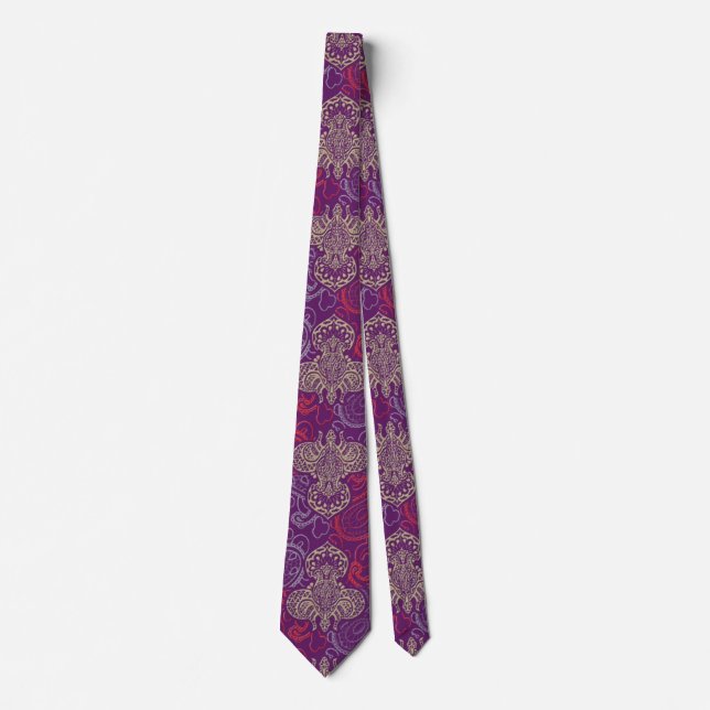 Fleur de Lis and Paisley Tie (Front)