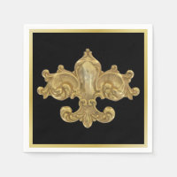 Fleur De Lis Antique Gold