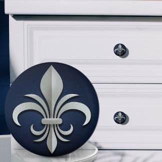 Fleur-De-Lis - Art Deco Ceramic Knob