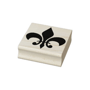 fleur de lis art stamp