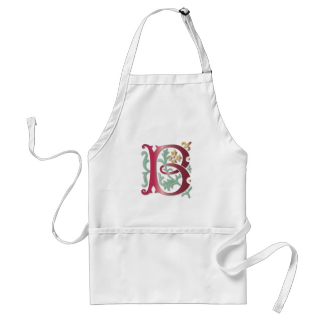Fleur-de-lis B Monogram Standard Apron (Front)